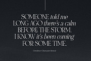 NOIR et BLANC Stylish Serif, a Serif Font by Nicky Laatz (Thumbnail 3 of 41)