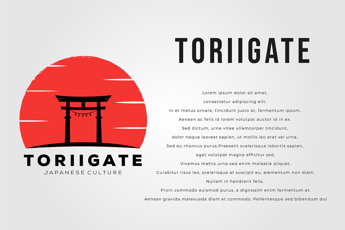 japanese sunset torii gate icon logo, an Object Graphic by Rizkaarishandy_shop (Photo 1 of 4)