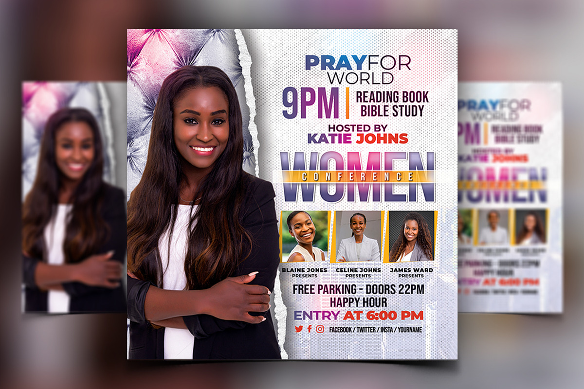 Women Conference Flyer Bundle, a Print Template by AfzaalGraphics (Photo 11 of 11)