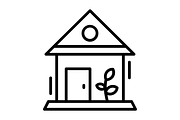Greenhouse Line Icon, an Icon by Pexelpy (Thumbnail 2 of 2)