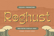 Roghust - Retro Font, a Handwritten Font by Viswal Studio (Thumbnail 1 of 5)