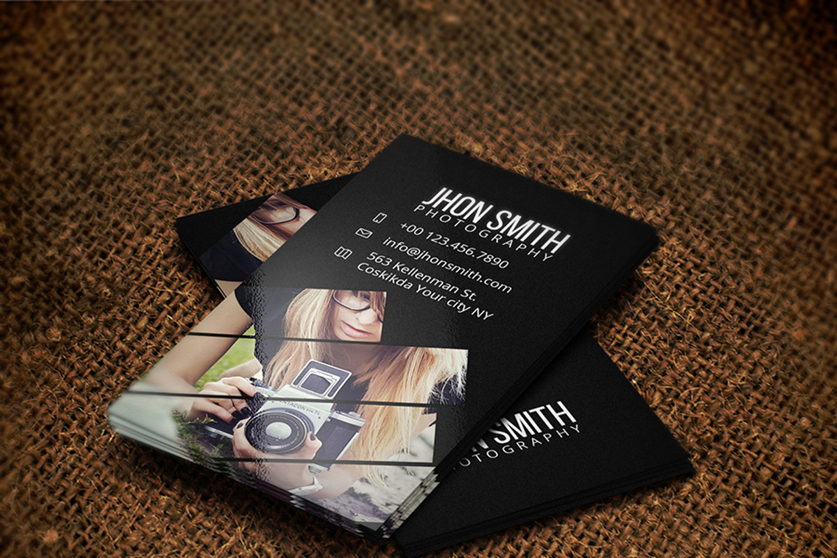 Photographer Business Card 03, a Business Card Template by Awns Creators (Photo 4 of 4)