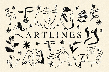 Artlines Bundle, an Animal Illustration by Annie Konst