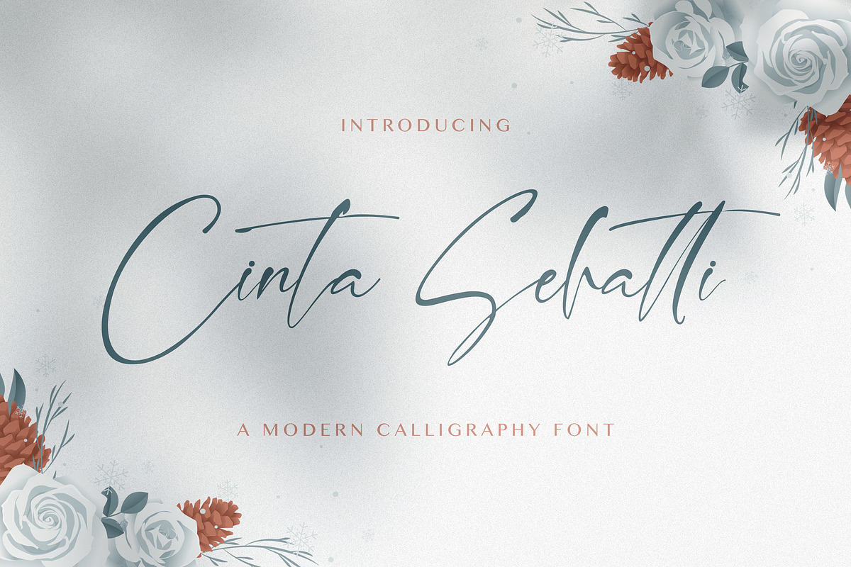 Cinta Sehatti - Calligraphy Font, a Script Font by StringLabs (Photo 1 of 10)
