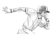 Sketchy baseball drawing set, an Illustration by RasterBird (Thumbnail 6 of 17)
