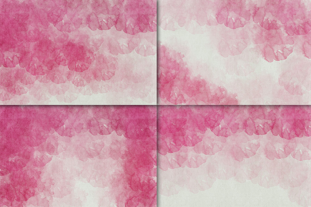 12 Pink Watercolors, a Texture Graphic by Orange Fox (Photo 2 of 5)