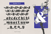 Black Obesity Blackletter Font, a Blackletter Font by alit design (Thumbnail 7 of 17)