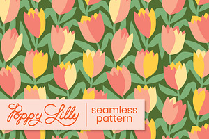 Tons Of Tulips Seamless Pattern