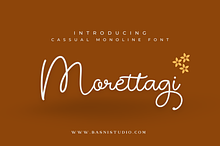 Morettagi Casual Monoline Font