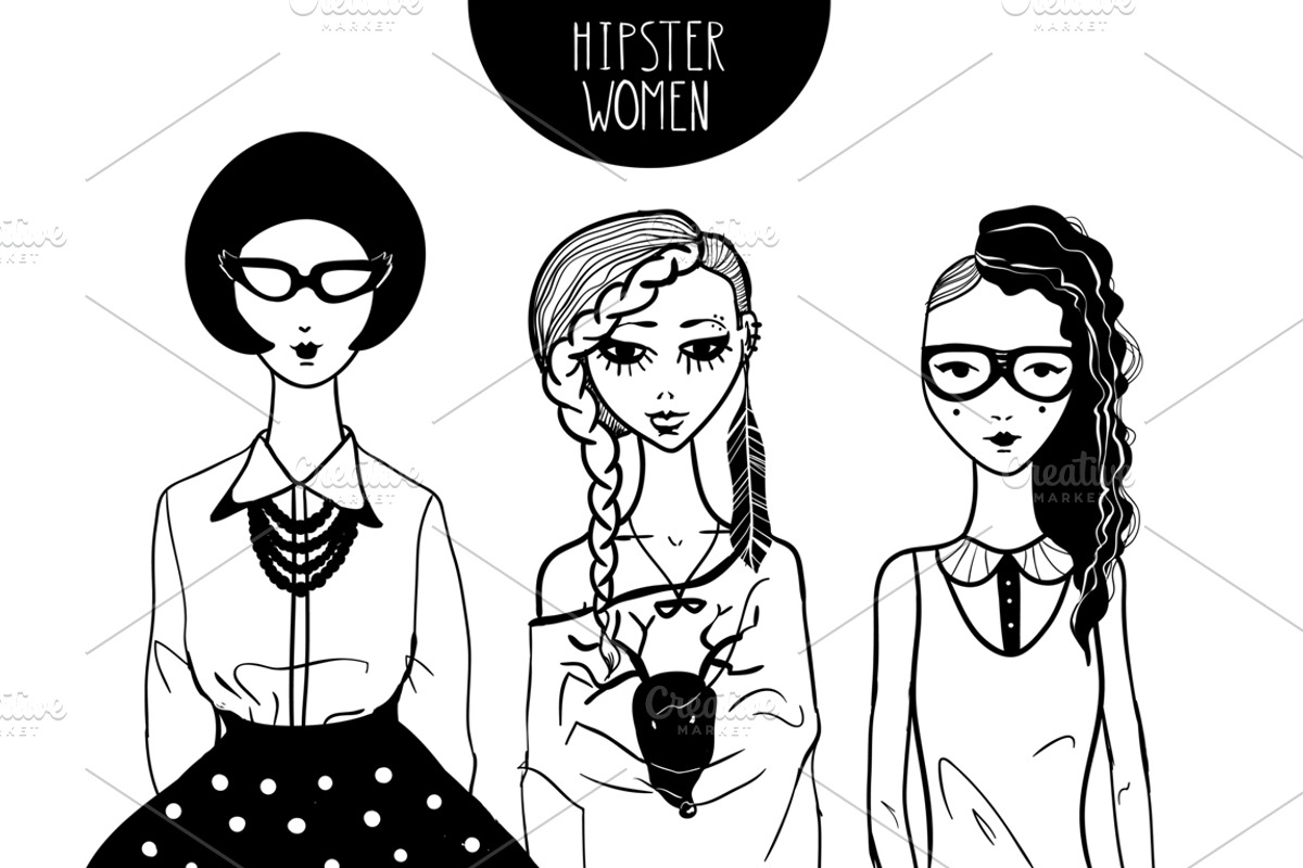 Hipster set., a Person Illustration by AnastasiaFears (Photo 3 of 4)