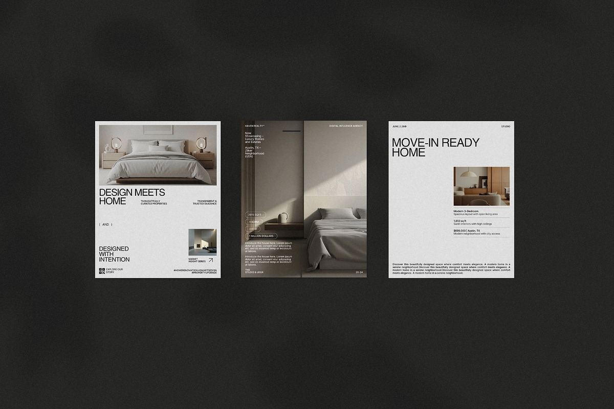 Real Estate Social Media Post Kit, a Social Media Template by Prapti Design (Photo 2 of 10)