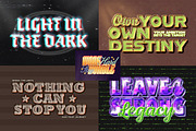 Retro Chrome Typography Text Effect, a Layer Style Add-On by Matsero (Thumbnail 3 of 4)