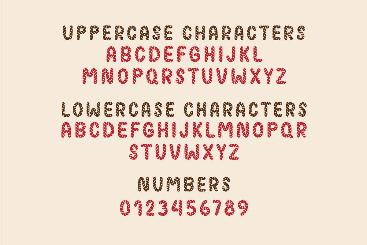 Candy cane font, a Sans Serif Font by Nyla.Studio (Photo 7 of 10)