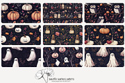 70 purple Halloween seamless pattern, a Pattern Graphic by Poppy Lane Studio (Thumbnail 8 of 10)