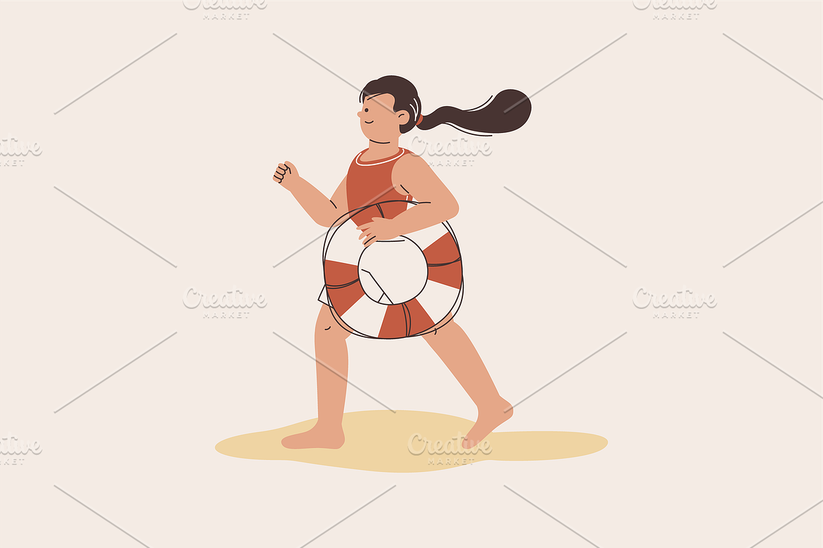 Lifeguard Beach Illustration, an Object Graphic by Jump Studio (Photo 12 of 16)