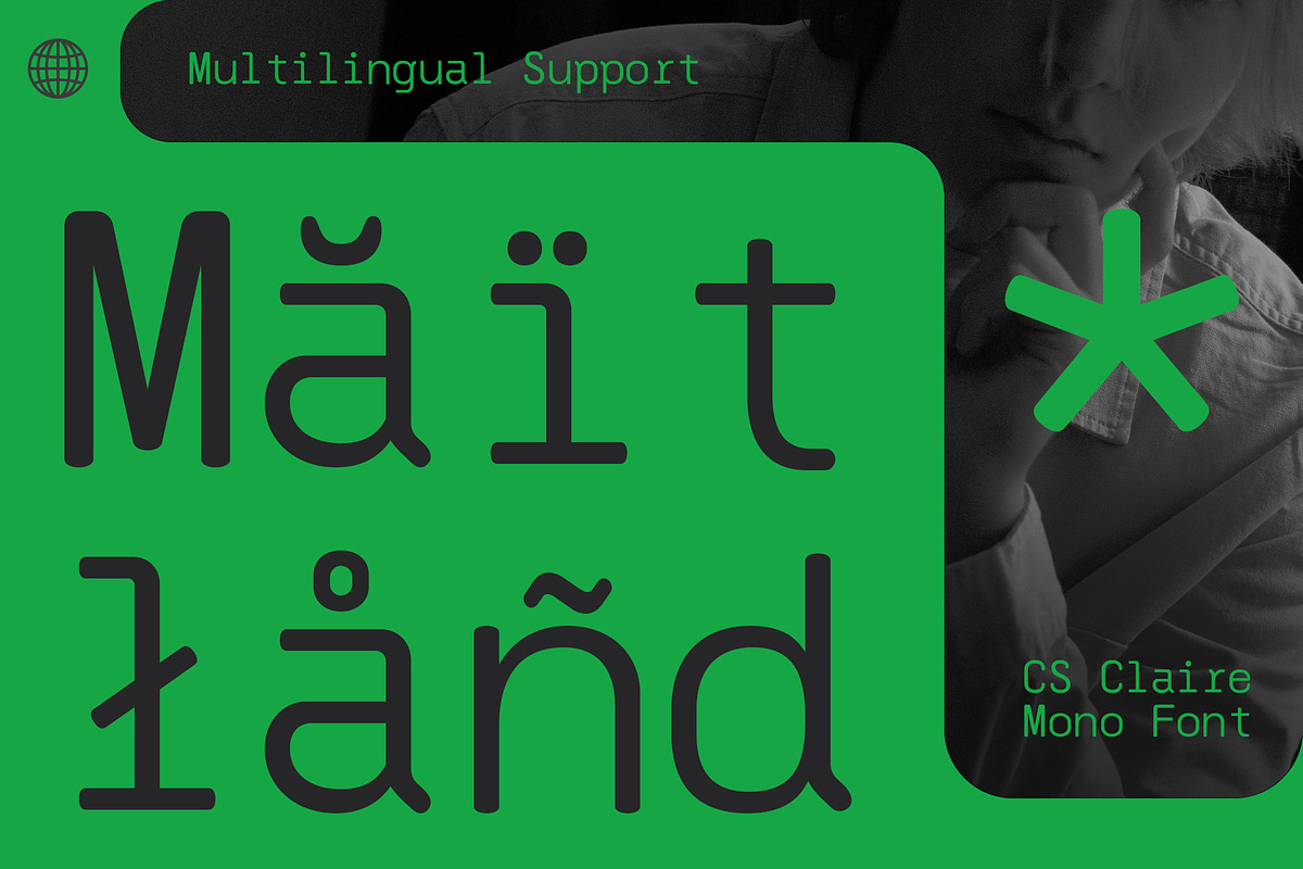 CS Claire Mono – Monospaced Typeface, a Sans Serif Font by Craft Supply Co. (Photo 3 of 8)