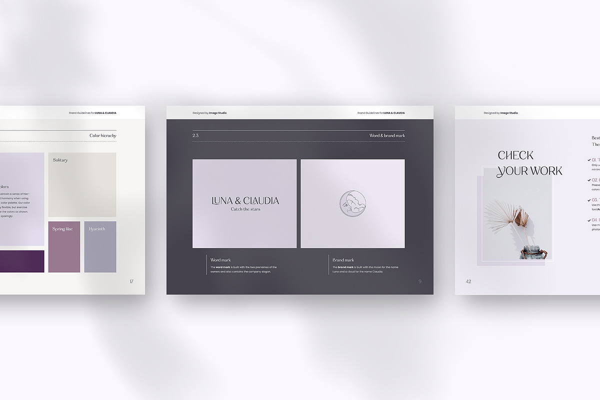 Luna | Brand Guidelines, a Brochure Template by Imagination Area (Photo 13 of 13)