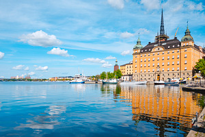 Riddarholmen waterfront in Stockholm, Sweden, a Photo by Nito