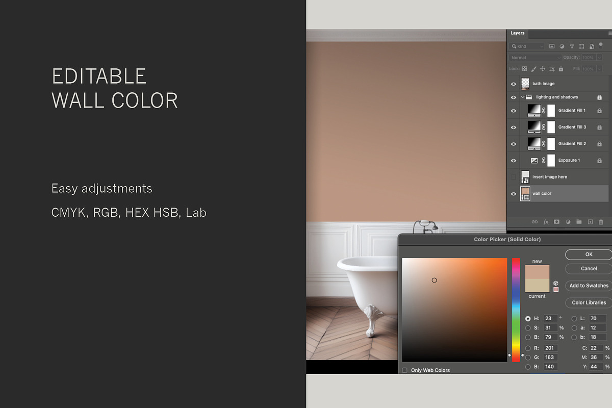 Paris Home | Bath No. 1 Mockup, a Household Mockup by Blixa 6 Studios (Photo 5 of 7)