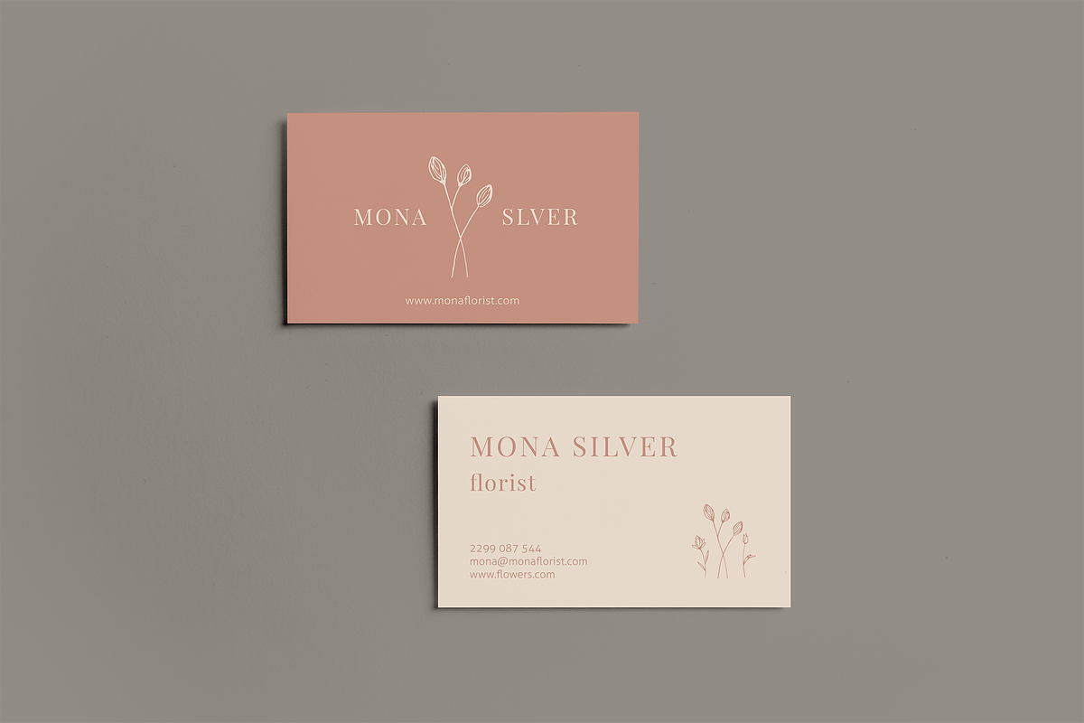 Floral Business Card Template, a Business Card Template by Wild Ones (Photo 2 of 5)
