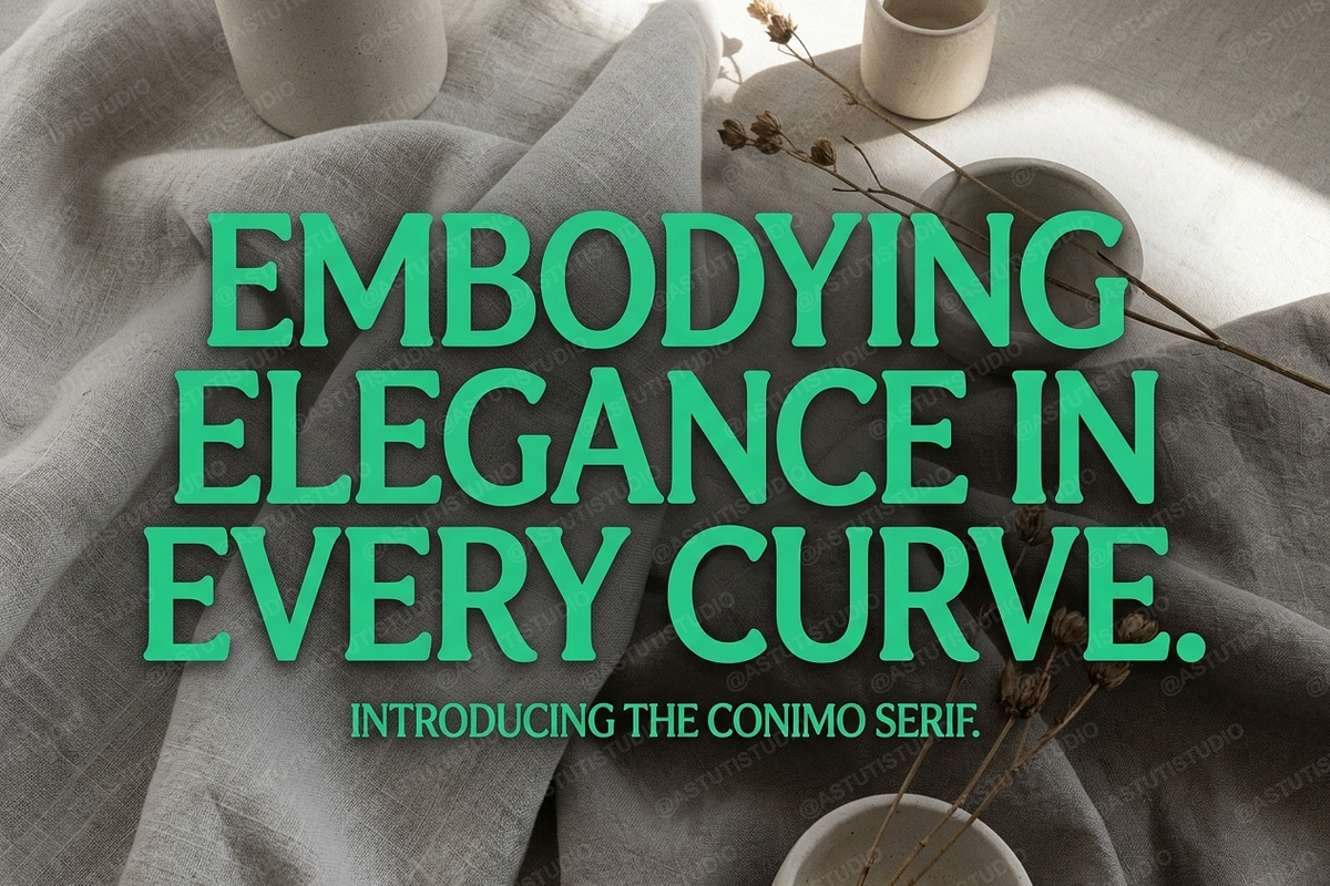 Conimo | A Refined Modern Serif Type, a Serif Font by Astuti Studio (Photo 1 of 23)