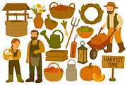 Harvest set, a Seasonal Illustration by ananastya (Thumbnail 4 of 6)