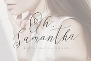 Oh Samantha - Seductive Chic Font, a Script Font by Konstantine Studio (Thumbnail 1 of 14)