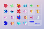 GEO/3D 220+ Colorful illustrations, an Object Graphic by assetpro.design (Thumbnail 6 of 17)