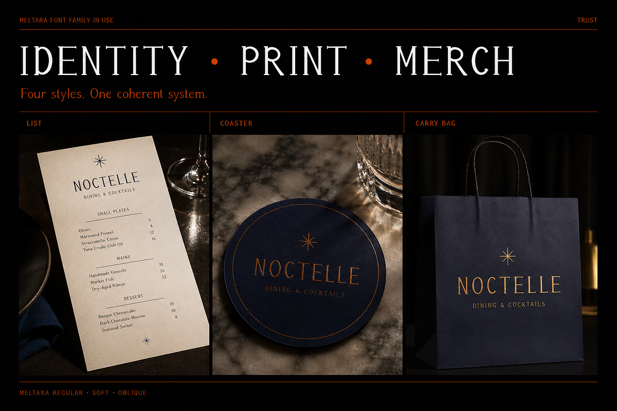 Meltara Liquid Display Font Family, a Serif Font by Nouric Design (Photo 4 of 5)