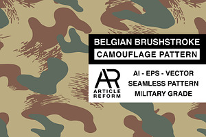BELGIAN BRUSHSTOKE CAMO PATTERN