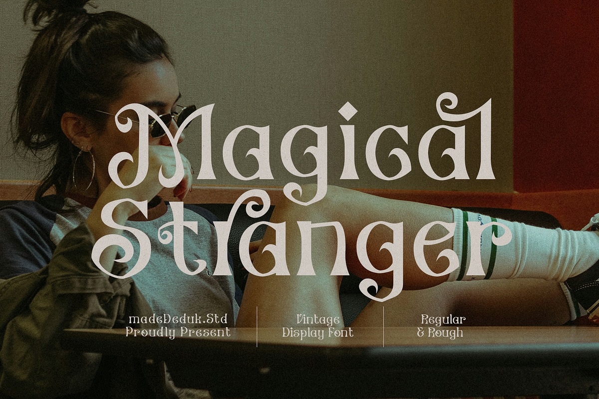 Magical Stranger Font, a Blackletter Font by madeDeduk (Photo 1 of 10)