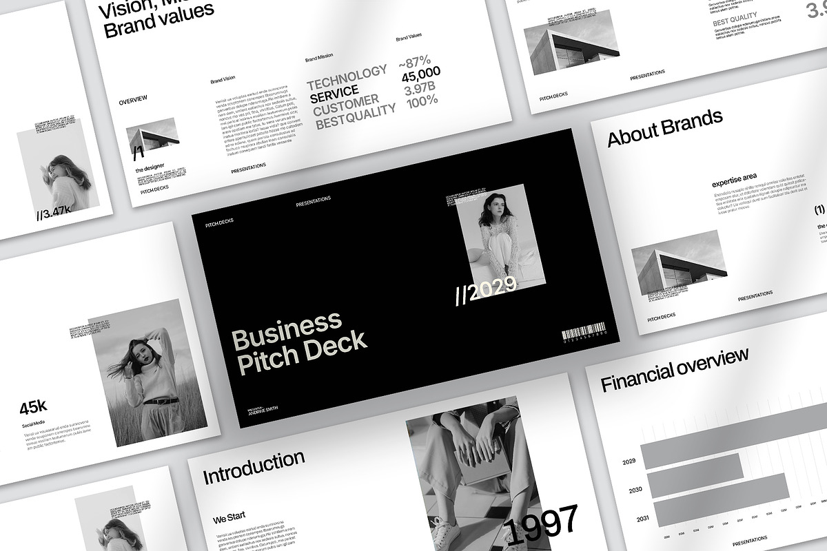 Business Pitch Deck Presentation, a Presentation Template by Oriofix (Photo 3 of 12)