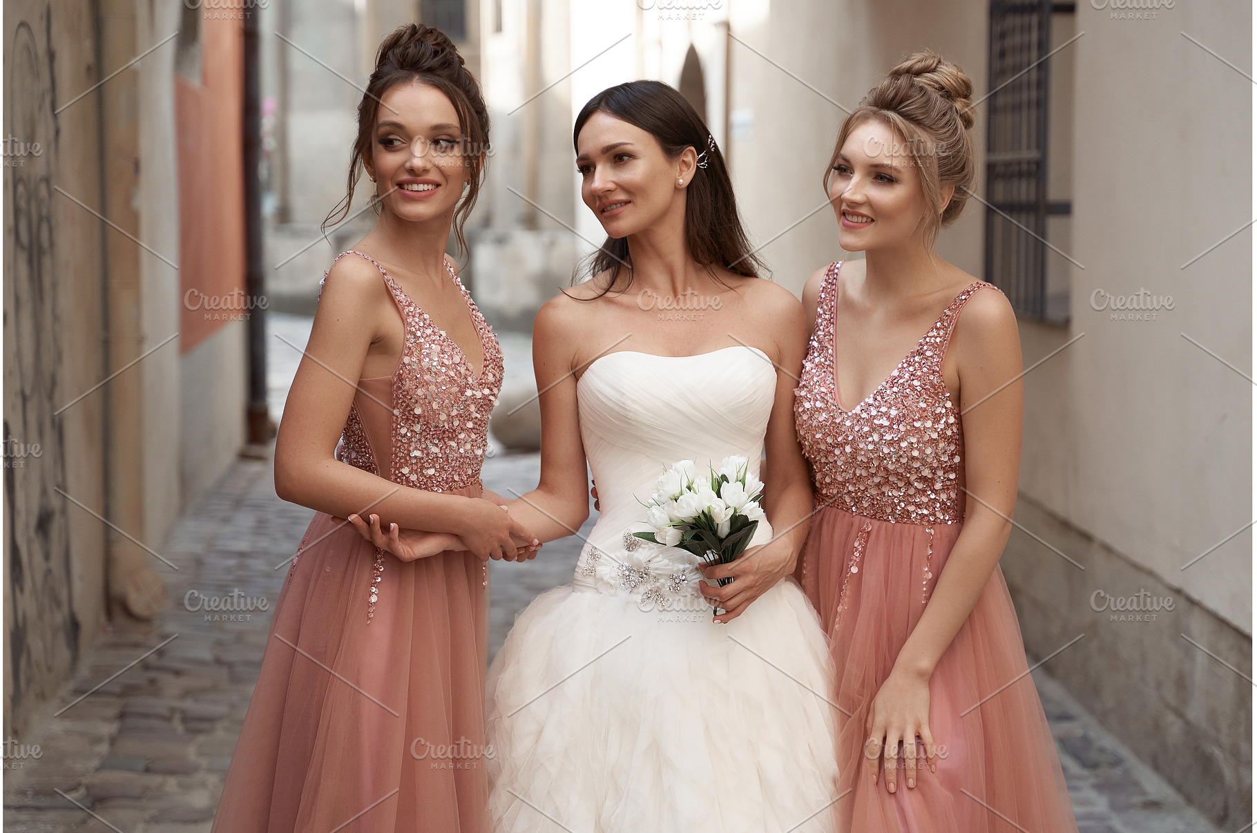 Beautiful bride and bridesmaids, a Beauty & Fashion Photo by Oleksandr Berezko