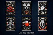 12 Vintage Garage Posters, an Object Illustration by sivVector (Thumbnail 3 of 3)