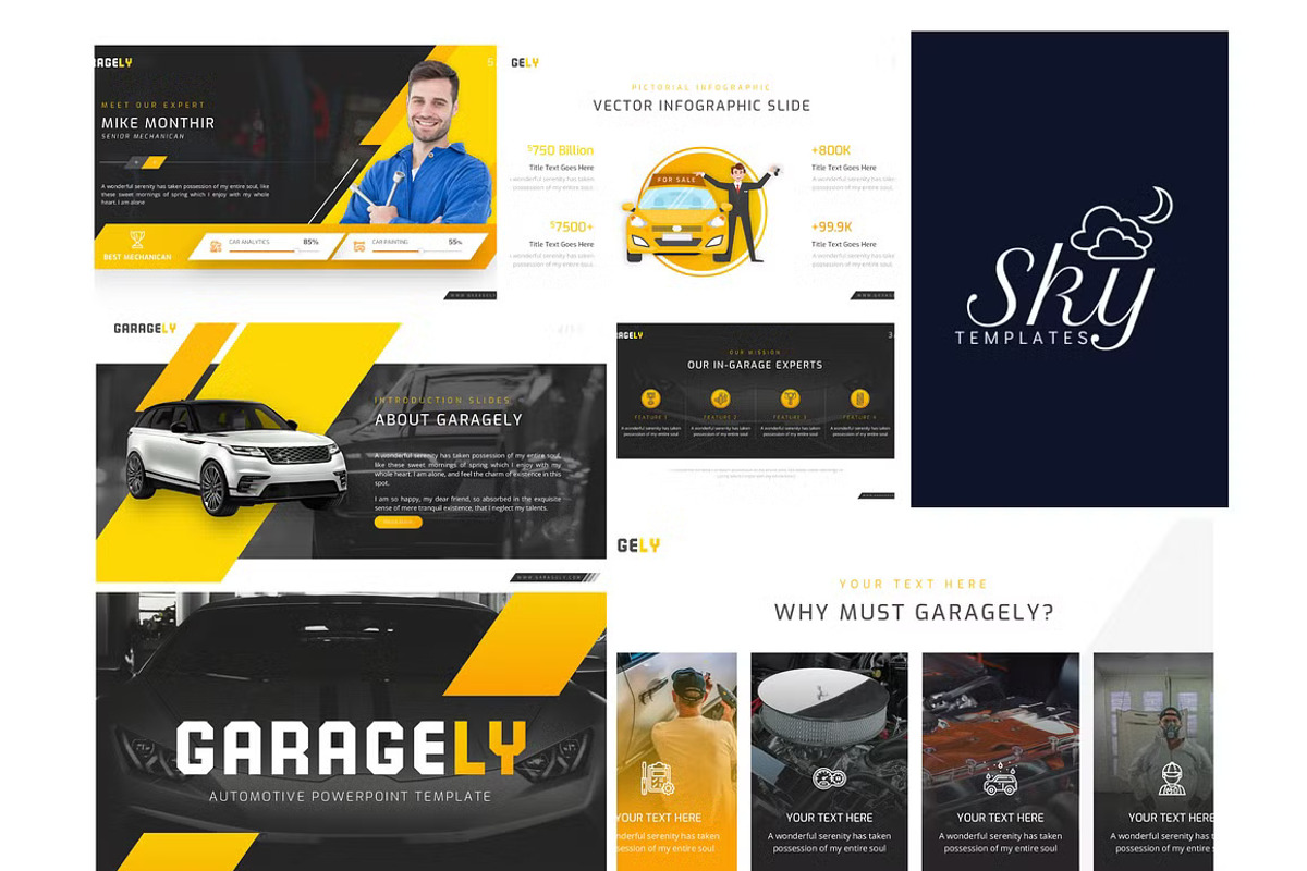 Automotive Powerpoint Template, a Presentation Template by GearShift (Photo 2 of 4)