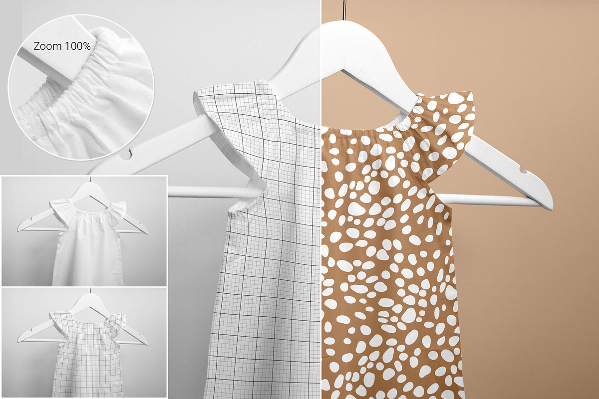 Baby, Girl Dress Mockup Set, a Packaging Mockup by bazarova (Photo 2 of 10)