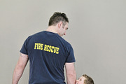 Admiration Fireman with Boy, a Templates & Theme by Carolyn Sandstrom Art (Thumbnail 4 of 4)