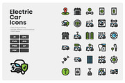 Electric Car Icons Pack, a Duotone Icon by erifqizeicon (Thumbnail 3 of 3)
