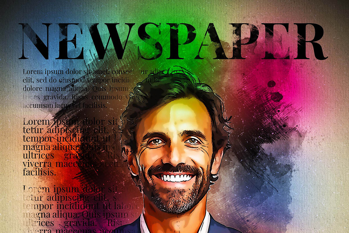 News Paper Mixed Media Art Effect, an Action Add-On by MRI STUDIO (Photo 30 of 43)