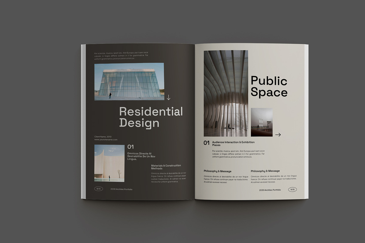 Brown Minimal Architecture Portfolio, a Brochure Template by Neermana (Photo 8 of 11)