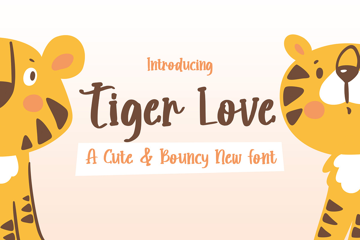 Tiger Love Font, a Font by Lollipop Hand Drawn (Photo 1 of 5)