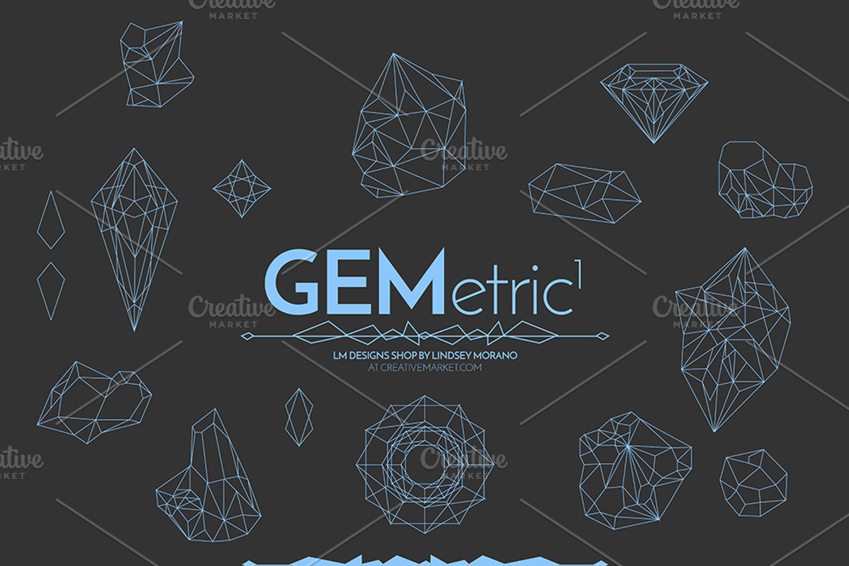 GEMetric 1 Shape Pack, an Object Graphic by Onyx Templates (Photo 2 of 5)