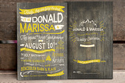 Vintage Hand Lettering Wedding Suite, an Invitation Template by BlueRobinDesignShop (Thumbnail 2 of 9)