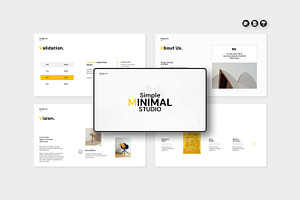 Studio Minimal Presentation Template, a Presentation Template by Graphpexel