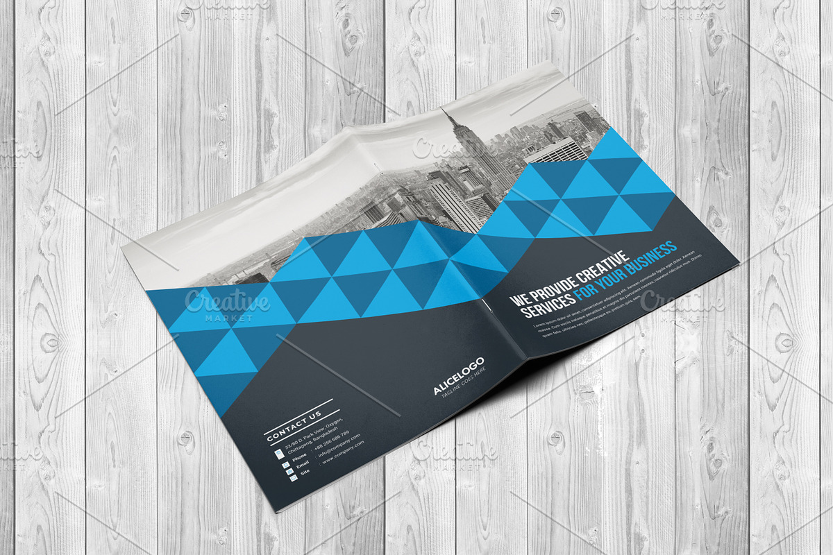 Corporate Bi-Fold Brochure Template, a Brochure Template by Alice_s (Photo 1 of 8)
