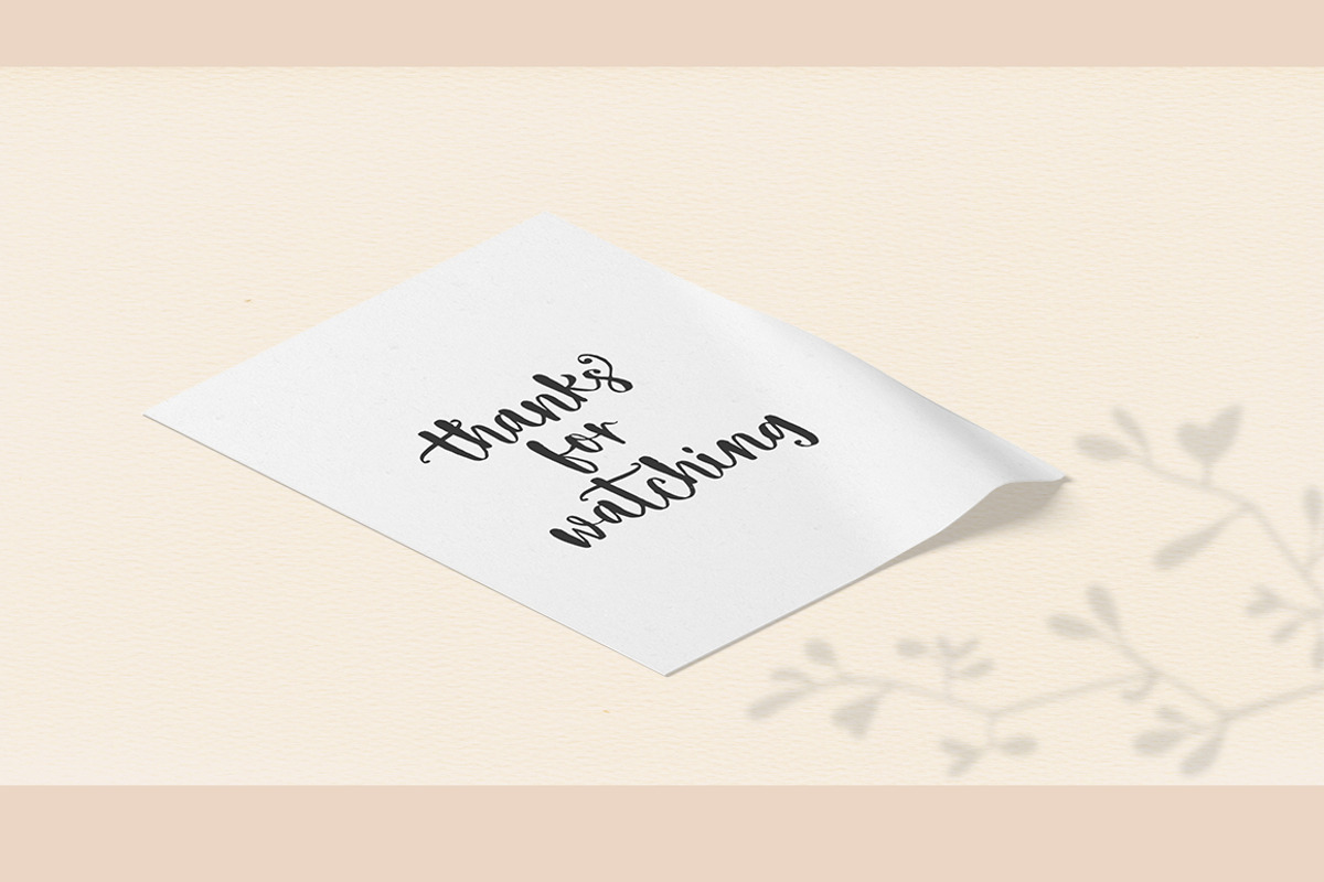 Freshmood brush font, a Script Font by Franstudio (Photo 7 of 7)