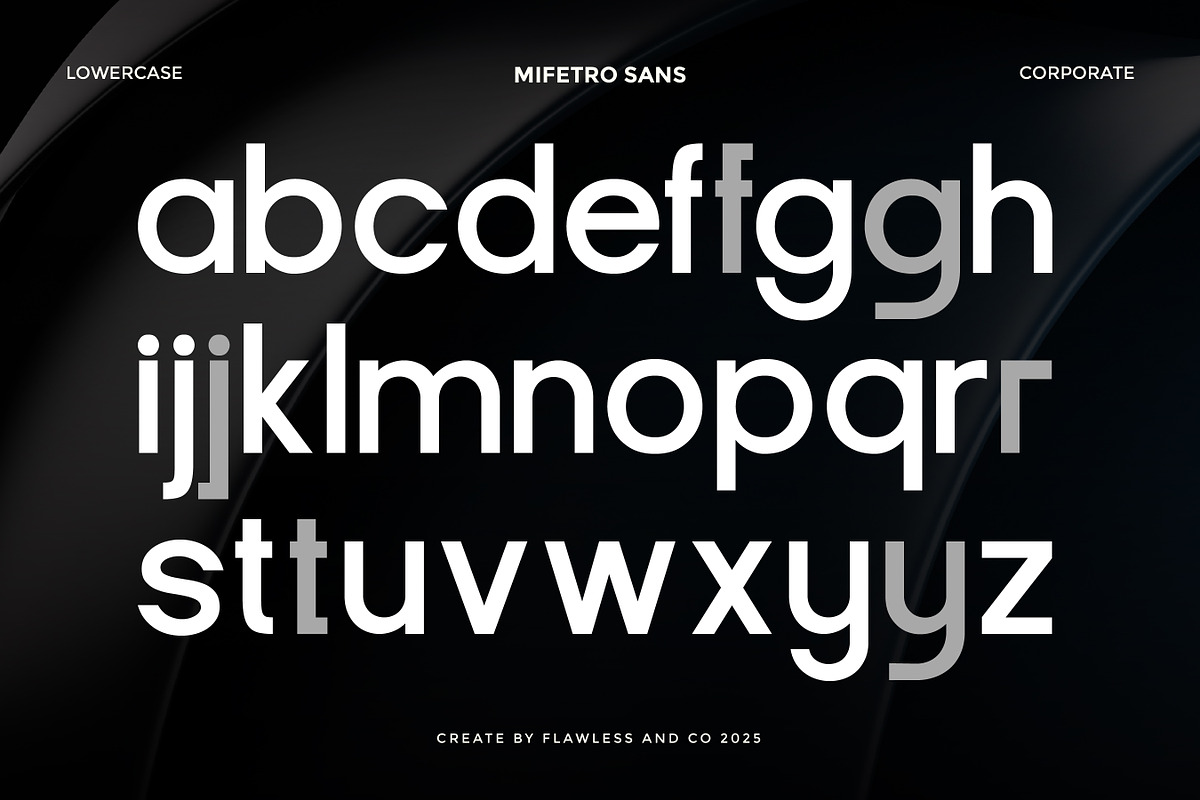 Mifetro - Modern Sans Serif Font, a Sans Serif Font by Flawless And Co (Photo 7 of 10)
