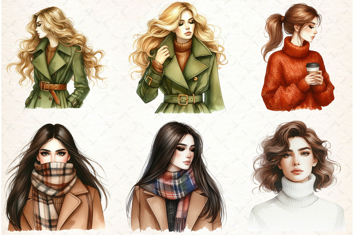 Watercolor Autumn Clipart-01, an Illustration by Libby Wishes (Photo 4 of 7)