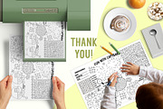 Capybara coloring activity play mats, an Education Illustration by Lexi Claus (Thumbnail 6 of 6)
