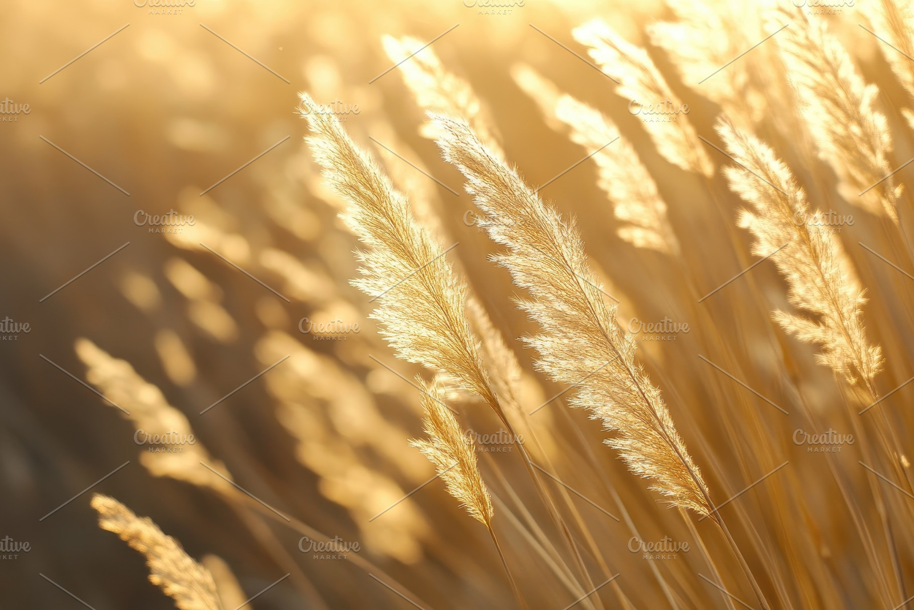 Field of dry grass illuminated, a Photo by Pavel_design